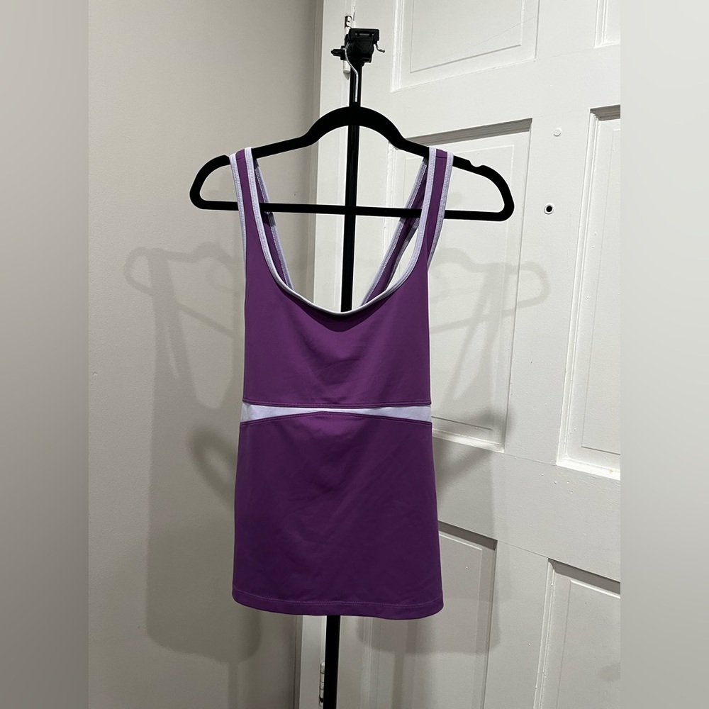 Purple workout shirt